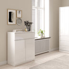 Naia Sideboard 1 Drawer 2 Doors in White High Gloss