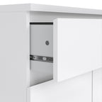 Naia Sideboard 1 Drawer 2 Doors in White High Gloss