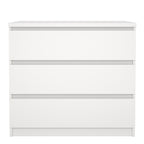 Naia Chest of 3 Drawers in White