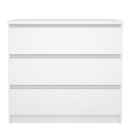 Naia Chest of 3 Drawers in White