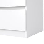 Naia Chest of 3 Drawers in White High Gloss