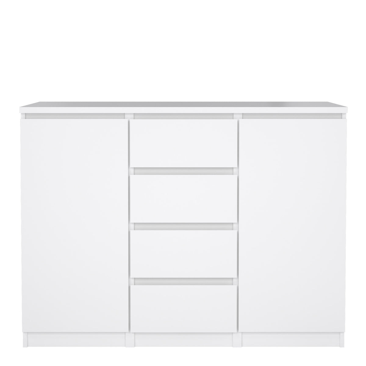 Naia Sideboard - 4 Drawers 2 Doors in White High Gloss