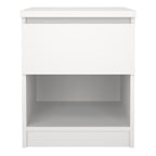 Naia Bedside 1 Drawer 1 Shelf in White