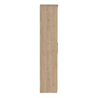 Naia Shoe Cabinet with 4 Doors 1 Drawer in Jackson Hickory Oak and White