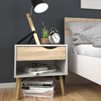 Oakley 3 Piece Bedroom Set White & Oak