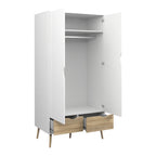 Oakley 3 Piece Bedroom Set White & Oak