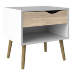 Oakley 4 Piece Bedroom Set White & Oak
