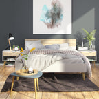Oakley 4 Piece Bedroom Set White & Oak