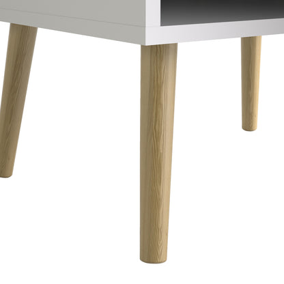 Oakley Bookcase 2 Drawers 1 Door in White and Oak