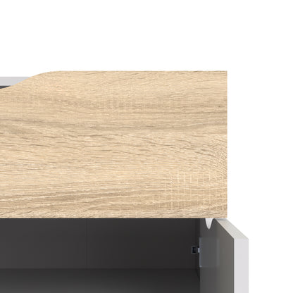 Oakley Sideboard Small 1 Drawer 2 Doors in White and Oak