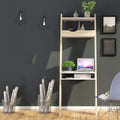 Oakley Leaning Ladder Desk in White and Oak