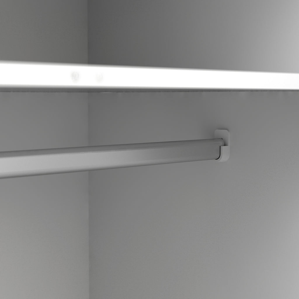 Oakley Wardrobe 3 Doors 3 Drawers in White and Oak