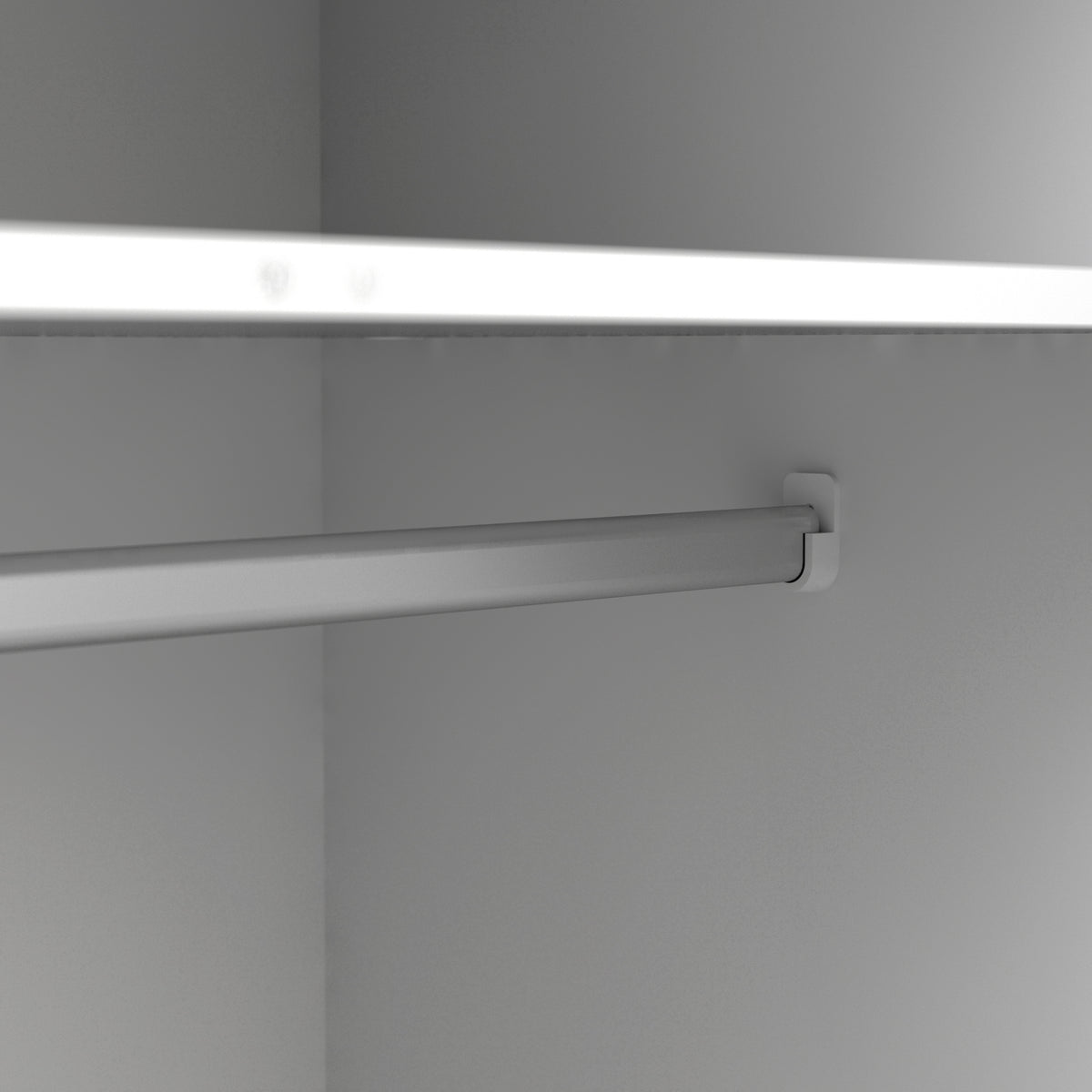 Oakley Wardrobe 3 Doors 3 Drawers in White and Oak