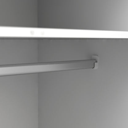 Oakley Wardrobe 3 Doors 3 Drawers in White and Oak