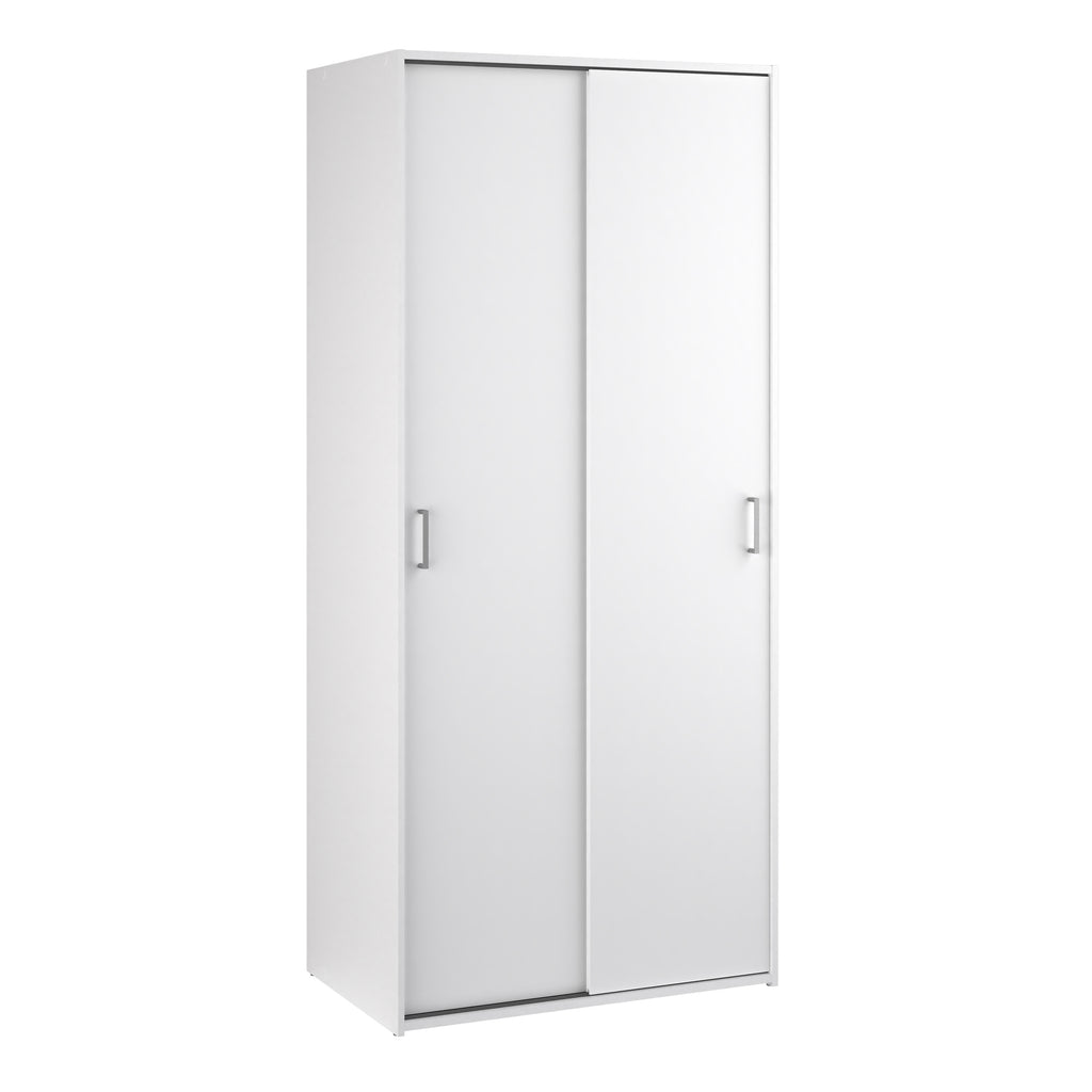Jupiter Wardrobe 2 Sliding Doors in White 1750