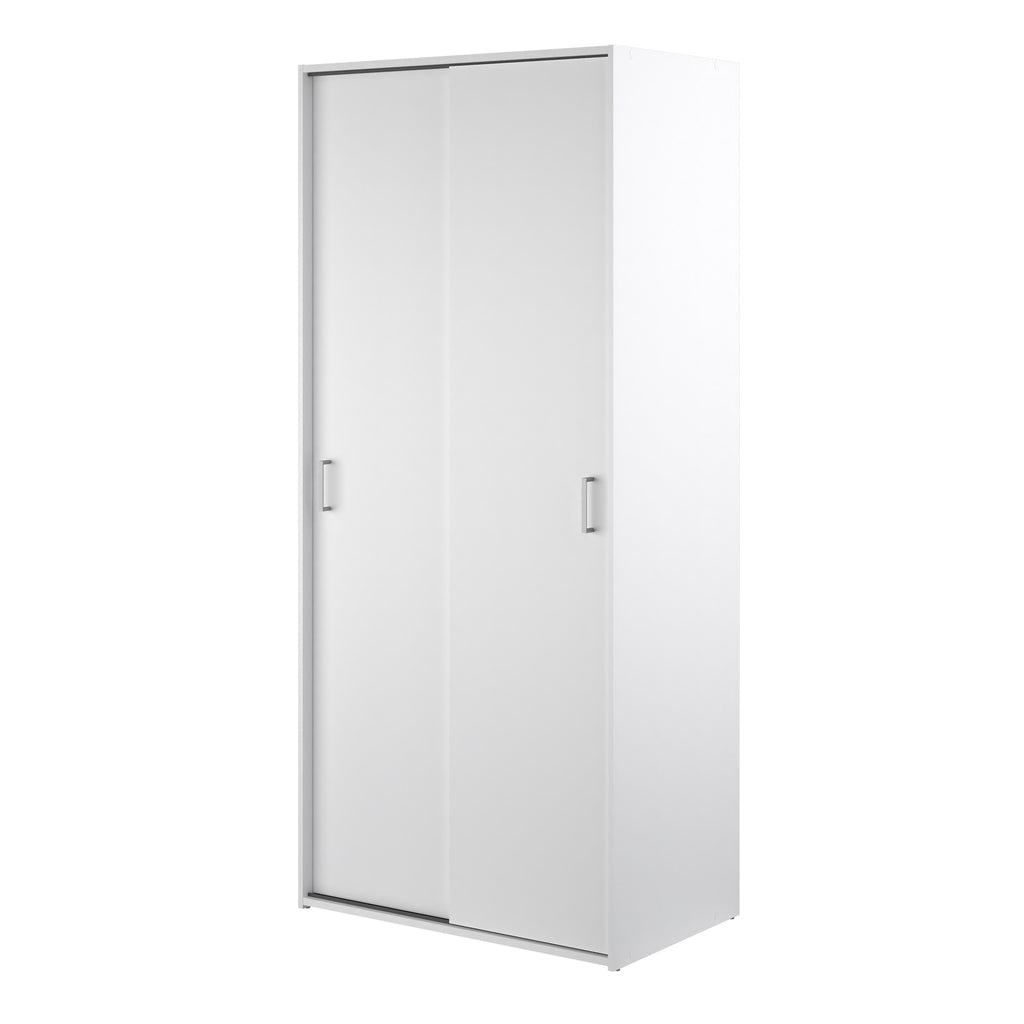 Jupiter Wardrobe 2 Sliding Doors in White 1750