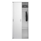 Jupiter Wardrobe 2 Sliding Doors in White 1750