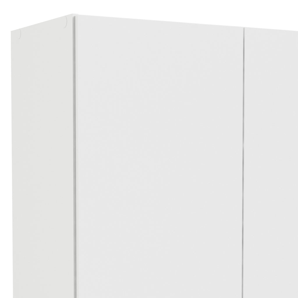 Jupiter Wardrobe with 2 Doors + 1 Drawer in White 1750