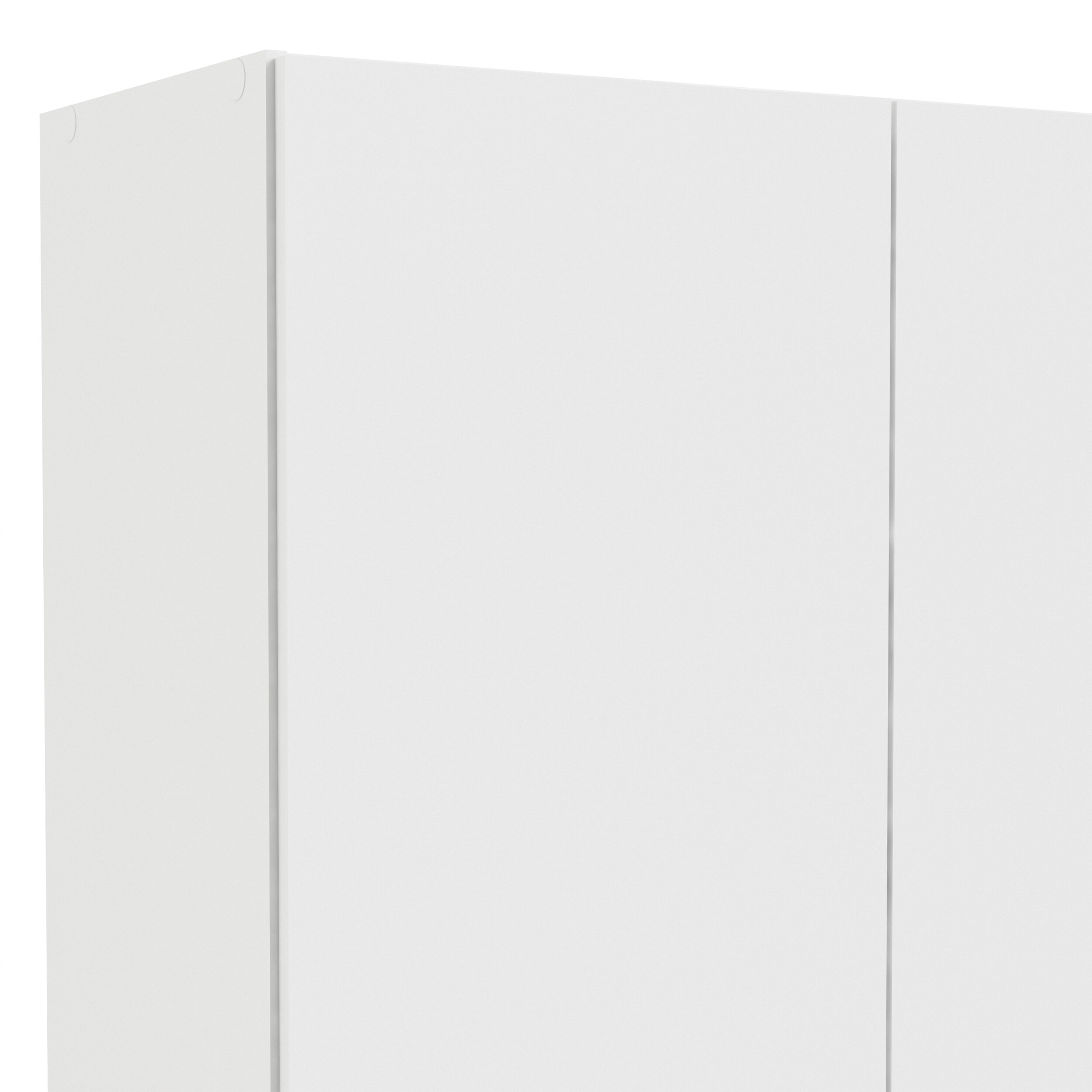 Jupiter Wardrobe with 2 Doors + 1 Drawer in White 1750