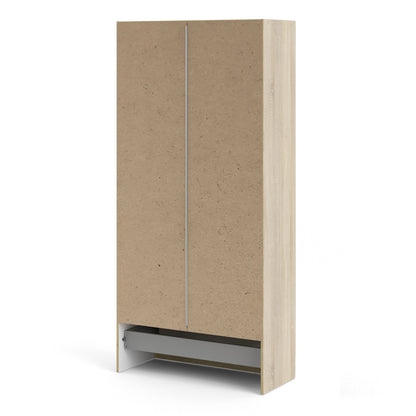 Jupiter Wardrobe with 2 Doors + 1 Drawer in Oak 1750