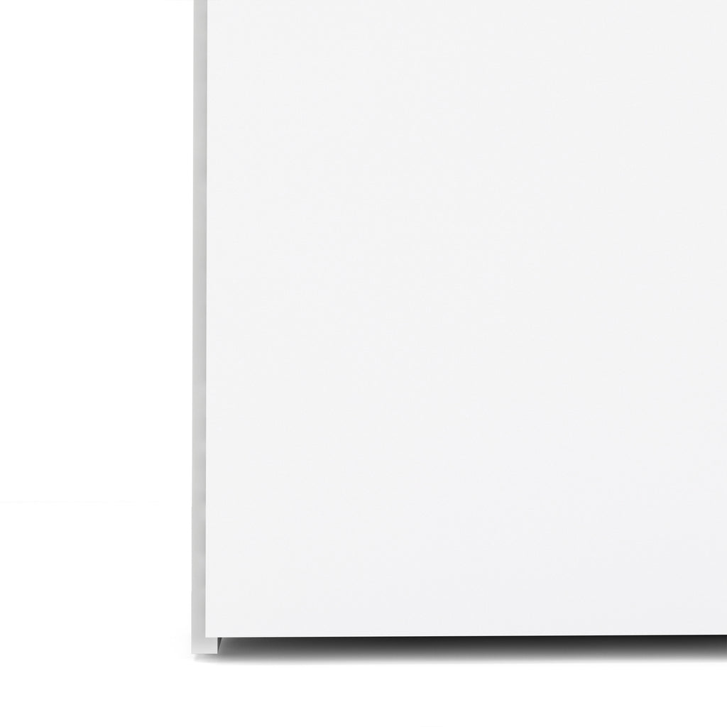 Jupiter Wardrobe 3 Doors 3 Drawers in White 2000