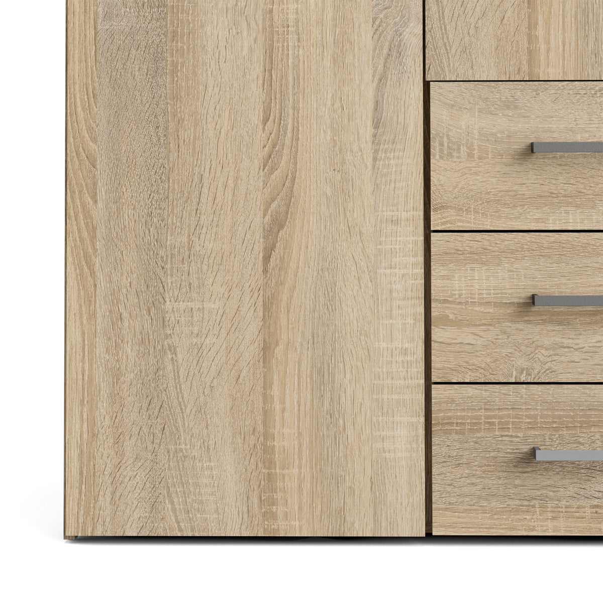 Jupiter Wardrobe 4 Doors 3 Drawers in Oak 2000