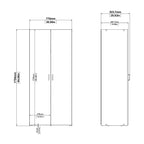 Jupiter Wardrobe 2 Doors White 1750