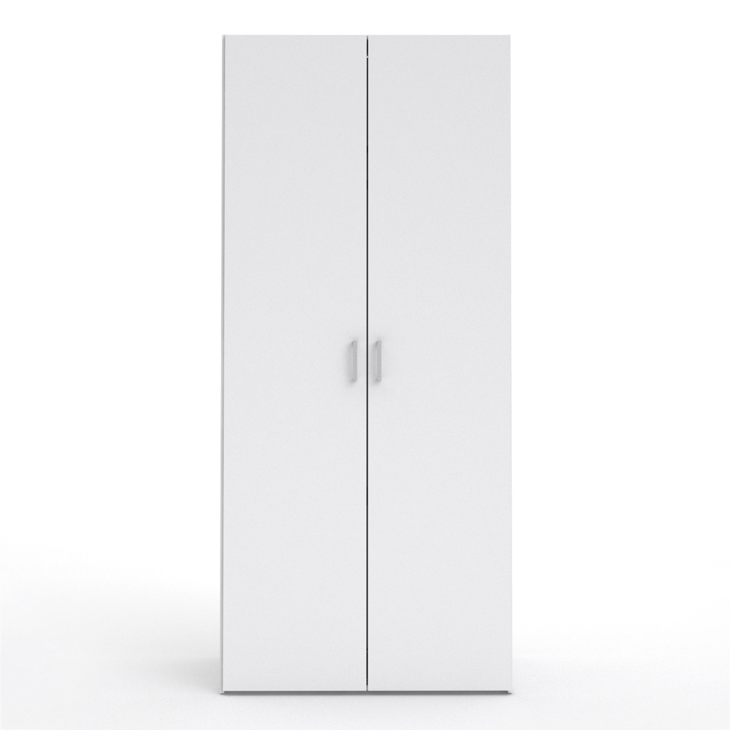 Jupiter Wardrobe 2 Doors White 1750