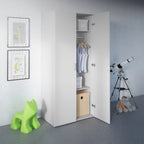 Jupiter Wardrobe 2 Doors White 1750