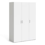 Jupiter Wardrobe 3 Doors White 1750