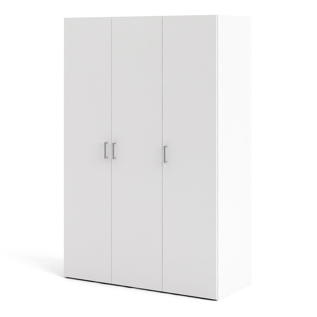 Jupiter Wardrobe 3 Doors White 1750