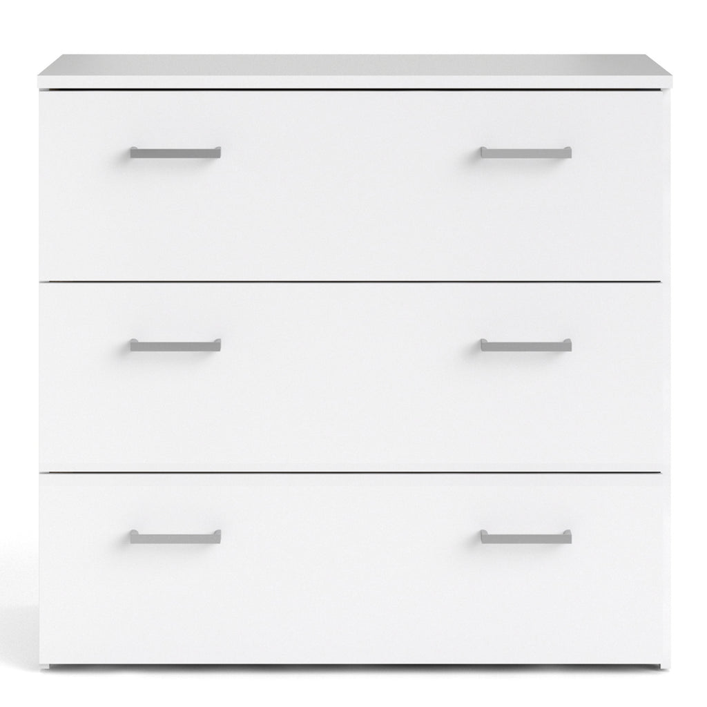 Jupiter Chest of 3 Drawers in White