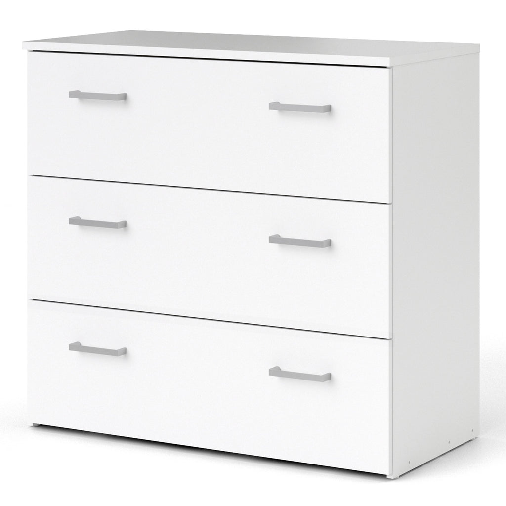 Jupiter Chest of 3 Drawers in White