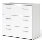 Jupiter Chest of 3 Drawers in White