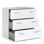 Jupiter Chest of 3 Drawers in White