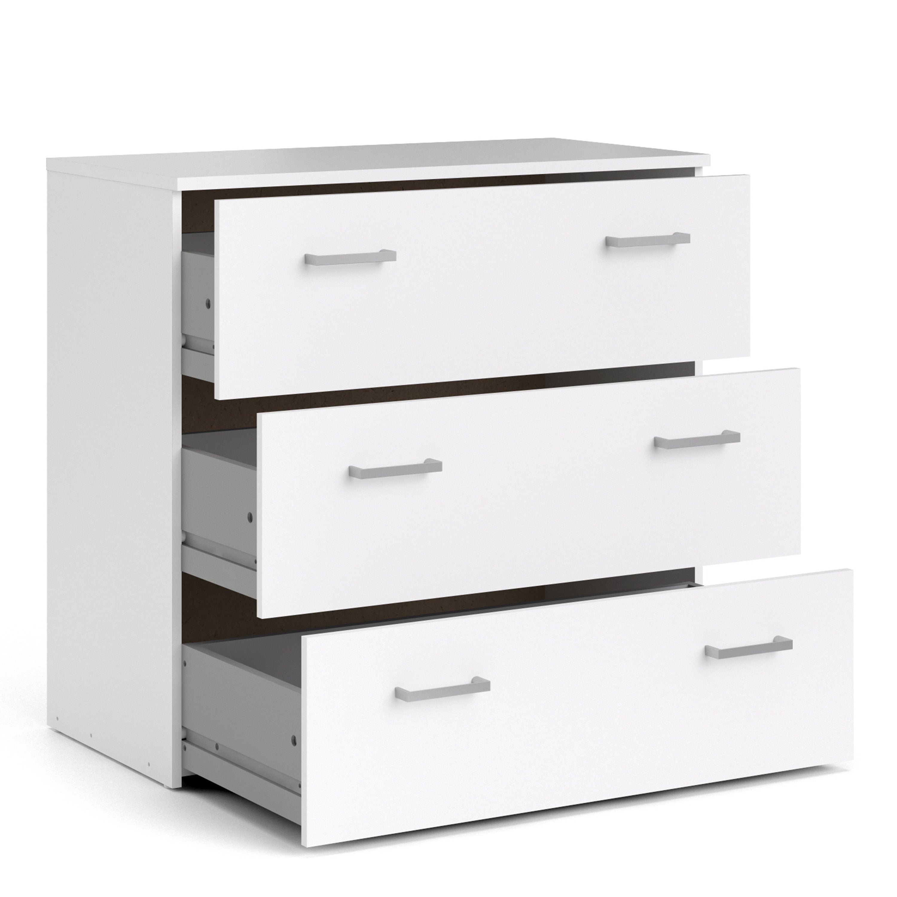 Jupiter Chest of 3 Drawers in White