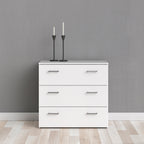 Jupiter Chest of 3 Drawers in White