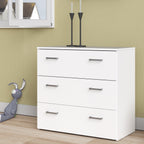 Jupiter Chest of 3 Drawers in White