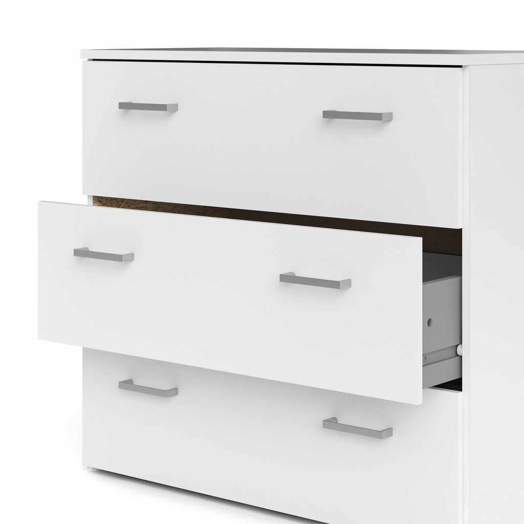 Jupiter Chest of 3 Drawers in White