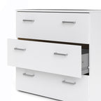 Jupiter Chest of 3 Drawers in White