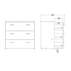 Jupiter Chest of 3 Drawers in Oak