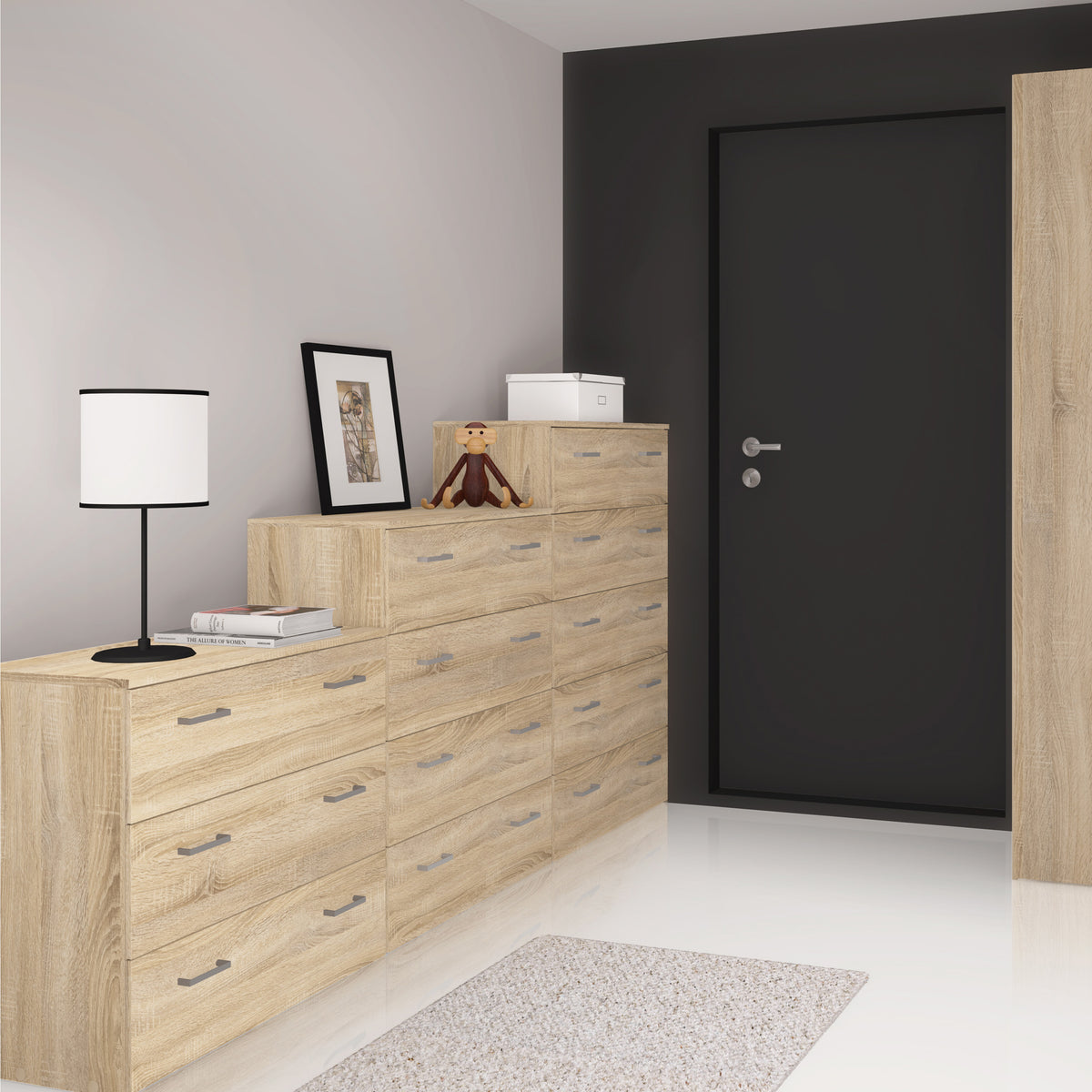 Jupiter Chest of 3 Drawers in Oak