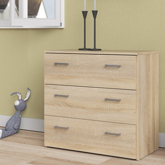 Jupiter Chest of 3 Drawers in Oak