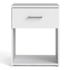 Jupiter Bedside 1 Drawer in White