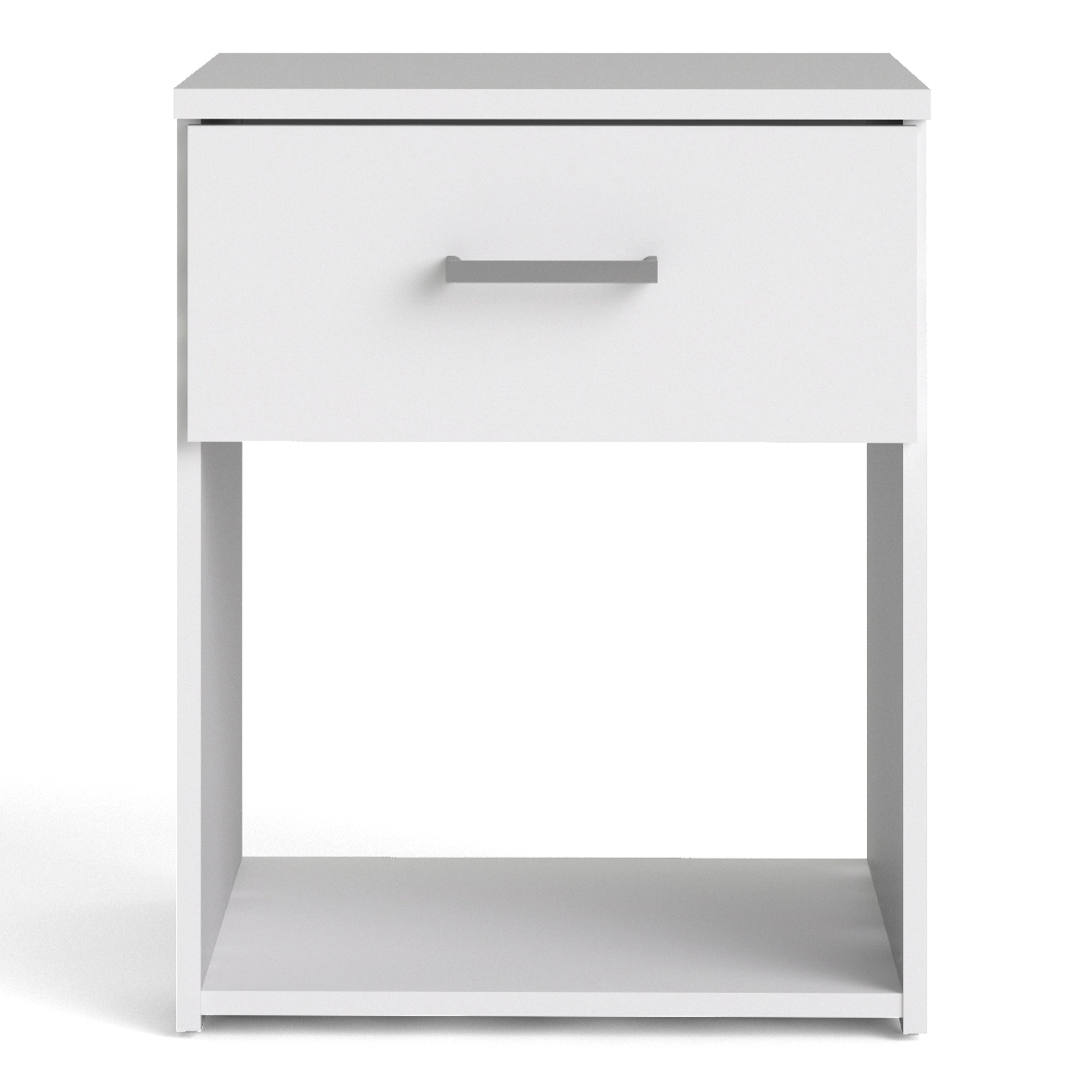 Jupiter Bedside 1 Drawer in White