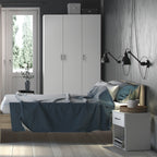 Jupiter Bedside 1 Drawer in White