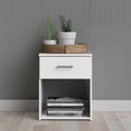 Jupiter Bedside 1 Drawer in White