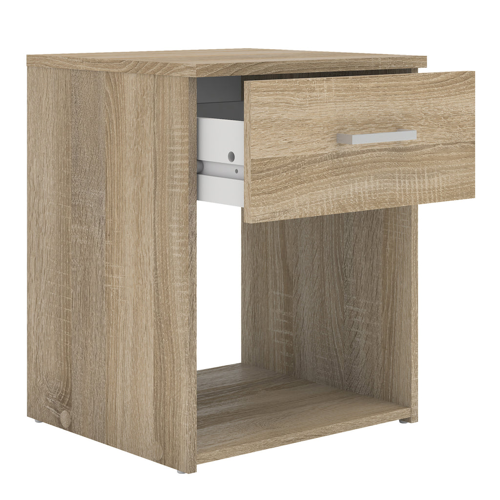 Jupiter Bedside 1 Drawer in Oak