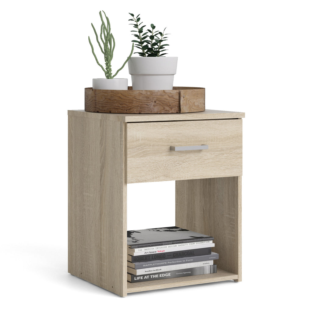 Jupiter Bedside 1 Drawer in Oak
