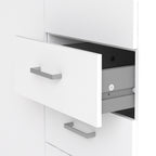 Jupiter Wardrobe 2 Doors 3 Drawers in White 2000